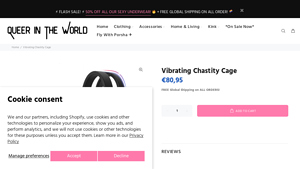 Queer in the World - Vibrating Chastity Cage