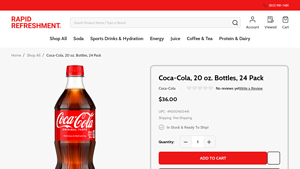 Coca-Cola - 20 oz. Bottles, 24 Pack
