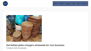 Rattan Cirebon - Rattan Plate Chargers