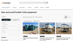 Portable Toilets - Various Models Available for Auction