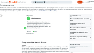 Sound Button - Programmable Tram Announcement Player