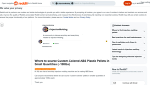 Reddit - Custom-Colored ABS Plastic Pellets