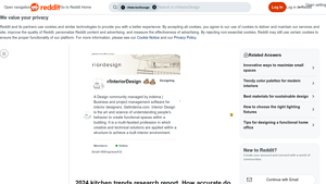 Reddit - Top Kitchen Trends 2024
