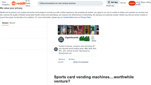 Reddit - Sports Card Vending Machines