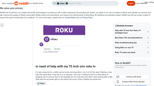 Onn - 75 Inch Roku TV
