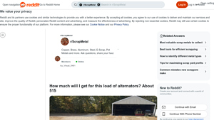 Reddit - Alternators Bulk Load