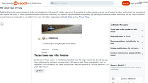 Texas Mini Trucks - Registration Confusion