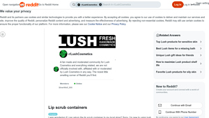 Lush - Lip Scrub Containers