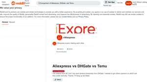 Marketplace Preferences - Aliexpress, DHGate, Temu