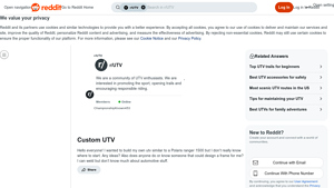 Custom UTV - Building Advice