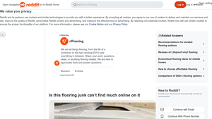 Reddit - Flooring Review