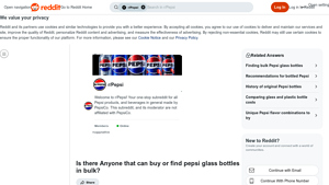 Pepsi - Glass Bottles