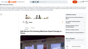 Reddit - Pet Vending Machines