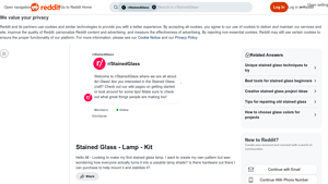 Reddit - Stained Glass Lamp Kit