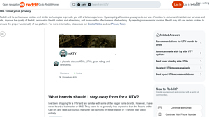 UTV Brands - What to Avoid and Trust