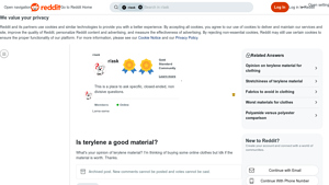 Reddit - Terylene Active Wear