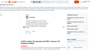 Reddit - Fabric Composition Insights