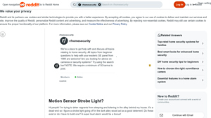 Motion Sensor Strobe Light - Effective Deterrent Solution