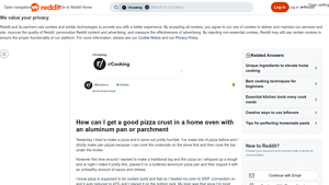 Reddit - Pizza Crust Tips