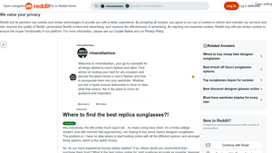 Replica Sunglasses - Best Options