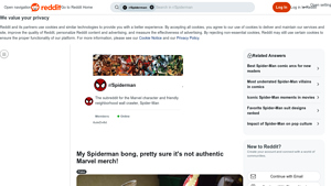Reddit - Spiderman Bong
