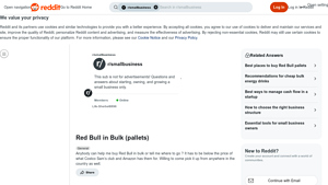 Red Bull - Bulk Supply Opportunities