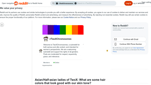 Reddit - Hair Color Recommendations for Asian Skin Tones