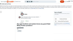 Reddit - Top Protein Recommendations