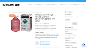 Chemours - R-410a 25 Pound Cylinder