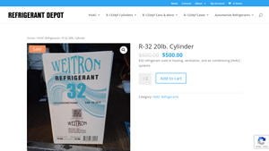 Refrigerant Depot - R-32 20lb. Cylinder