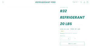 Refrigerant Pro - R32 Refrigerant 20 lbs