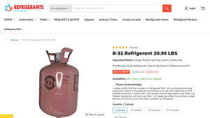 Refrigerants Center - R-32 Refrigerant 20.95 LBS