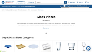 Restaurant Supply - Glass Plates