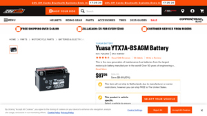 Yuasa - YTX7A-BS AGM Battery