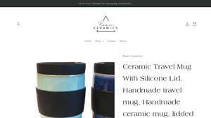 Roam Ceramics - Ceramic Travel Mug with Silicone Lid