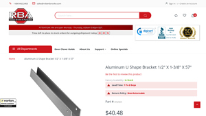 Robert Brooke - U Shape Bracket Aluminum