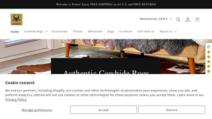 Rodeo Cowhide Rugs - Genuine Cowhide Rugs