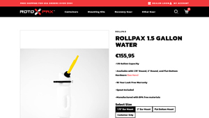 Rotopax - RollpaX 1.5 Gallon Water Storage Container
