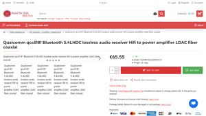Qualcomm - QCC5181 Bluetooth 5.4LHDC Lossless Audio Receiver