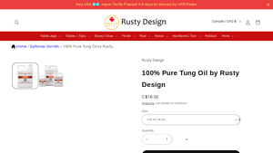 Rusty Design - 100% Pure Tung Oil