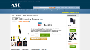Safety Devices - iSOBER 200 Screening Breathalyzer