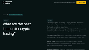 Sandwich Trading - Key Features for Crypto Trading Laptops