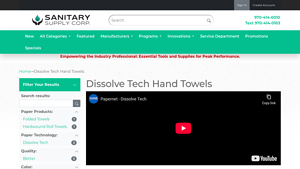 Sanitary Supply Corp - Dissolve Tech Hand Towels
