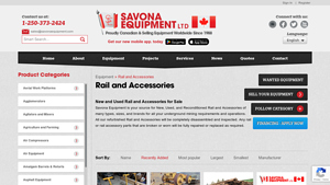 Savona Equipment - Rail and Accessories