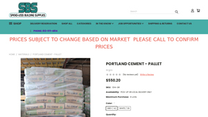 Argos - Portland Cement - Pallet