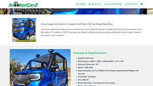 Coco Coupe - 60v Electric 4 Seater Golf Cart