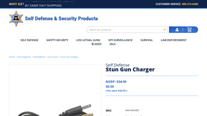 J&L Self Defense Products - Stun Gun Charger
