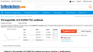 Selleckchem - Tirzepatide (LY3298176) Sodium