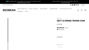 DomiGe - Mens Super Low Rise Gay Sexy G-String Thong 5508