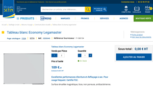 Legamaster - Tableau blanc Economy